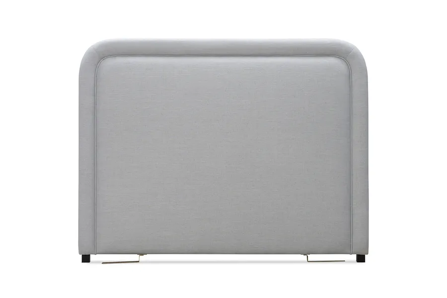 Serenity Queen Headboard Bed Head, Light Grey, by Lounge Lovers