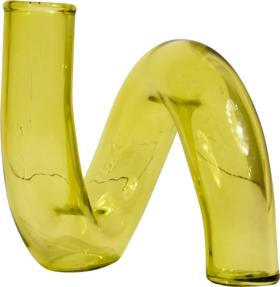 Wander Green Glass Vessel