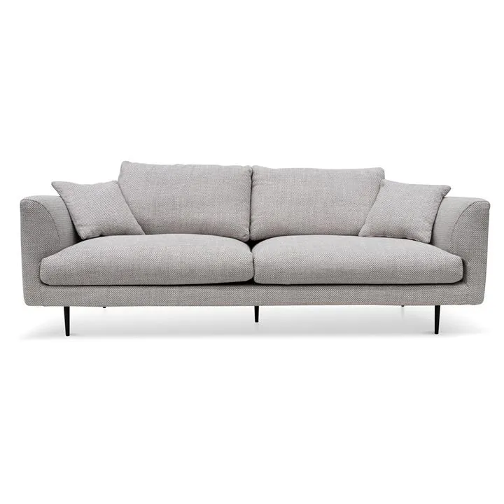 Arlette 4 Seater Fabric Sofa - Passive Grey by Interior Secrets - AfterPay Available
