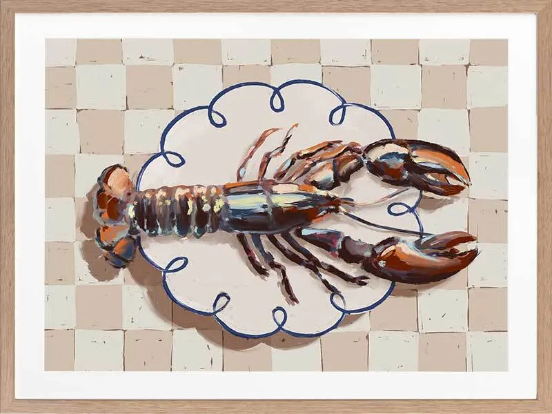 Alfresco Dinner Red Framed Art Print