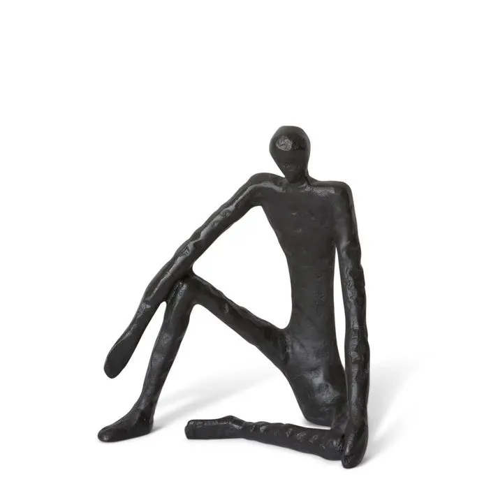 Man Sitting Scuplture - 20 x 13 x 23cm