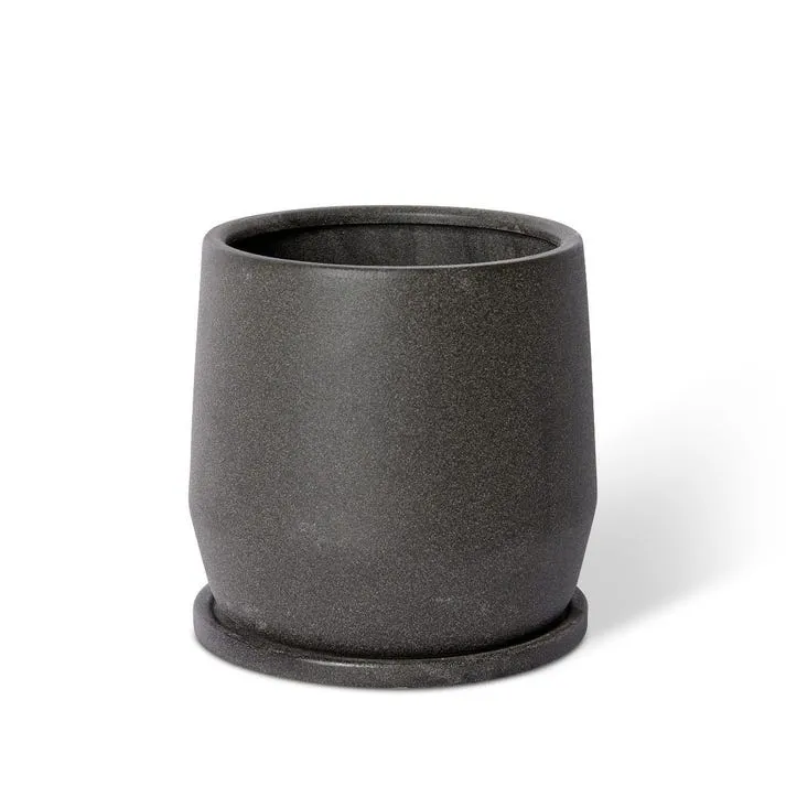 Mason Pot w. Saucer - 22 x 22 x 22cm
