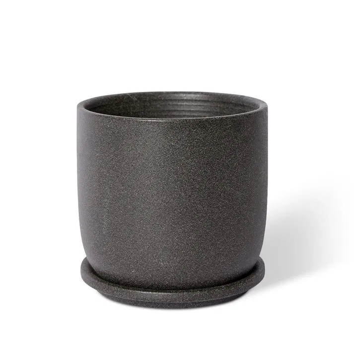 Allegra Pot w. Saucer - 15 x 15 x 15cm