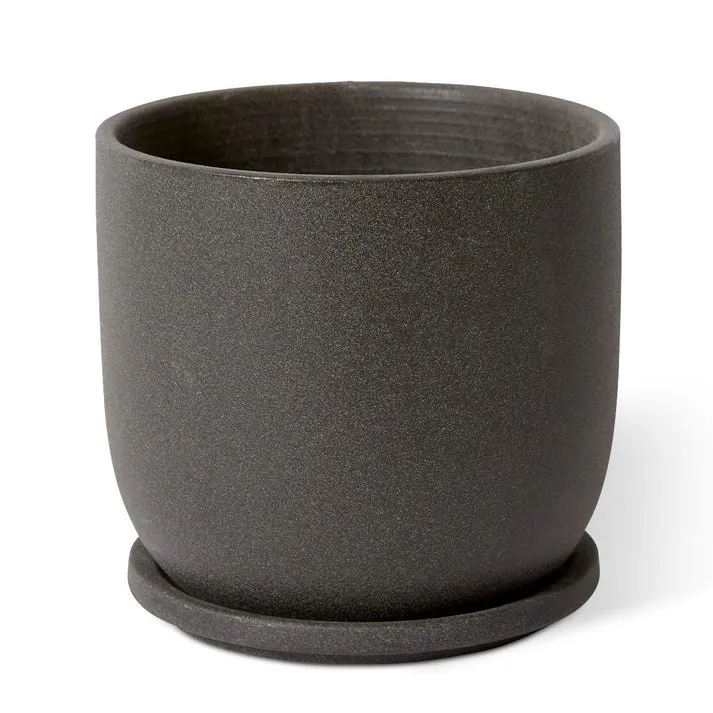 Allegra Pot w. Saucer - 19 x 19 x 18cm