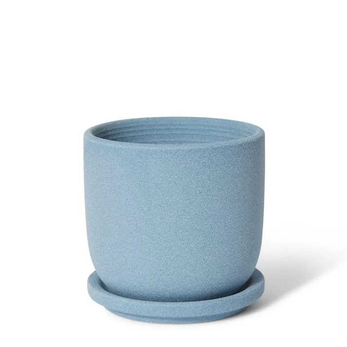 Allegra Pot w. Saucer - 12 x 12 x 12cm