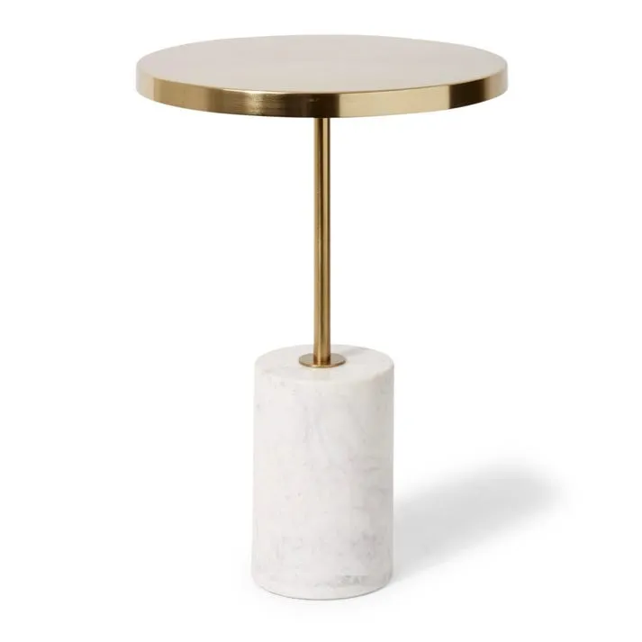 Kush Marble Side Table - 40 x 40 x 56cm