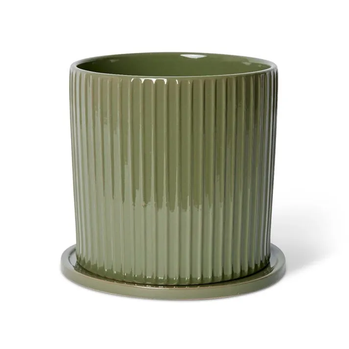 Quinn Pot w. Saucer - 26 x 26 x 24cm
