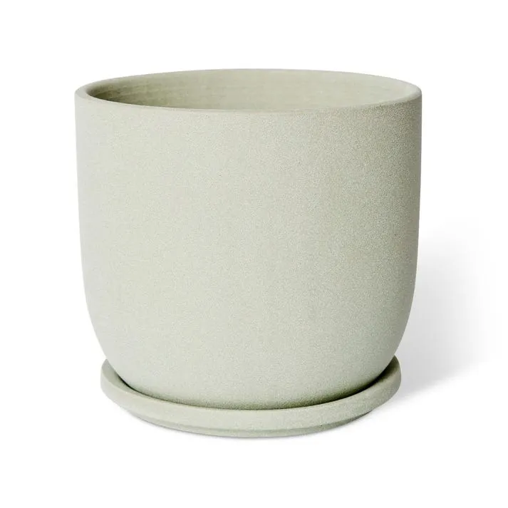 Allegra Pot w. Saucer - 19 x 19 x 18cm