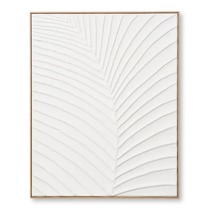 Brooklyn Palm 3D Hand Painted Wall Art - 80 x 5 x 100cm