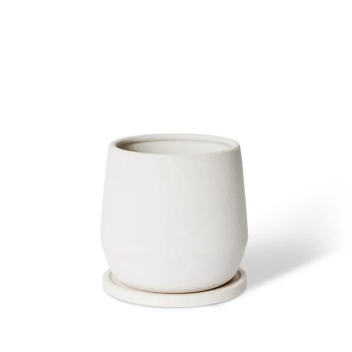 Mason Pot w. Saucer - 18 x 18 x 18cm