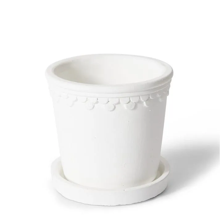 Sophia Pot w. Saucer - 11 x 11 x 11cm