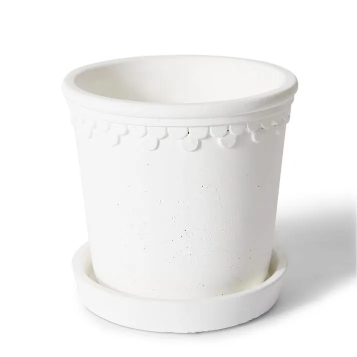 Sophia Pot w. Saucer - 15 x 15 x 14cm