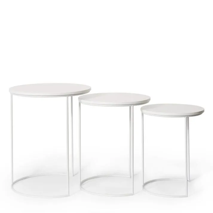 Duke Round Side Table Set 3 - 42 x 42 x 50 cm