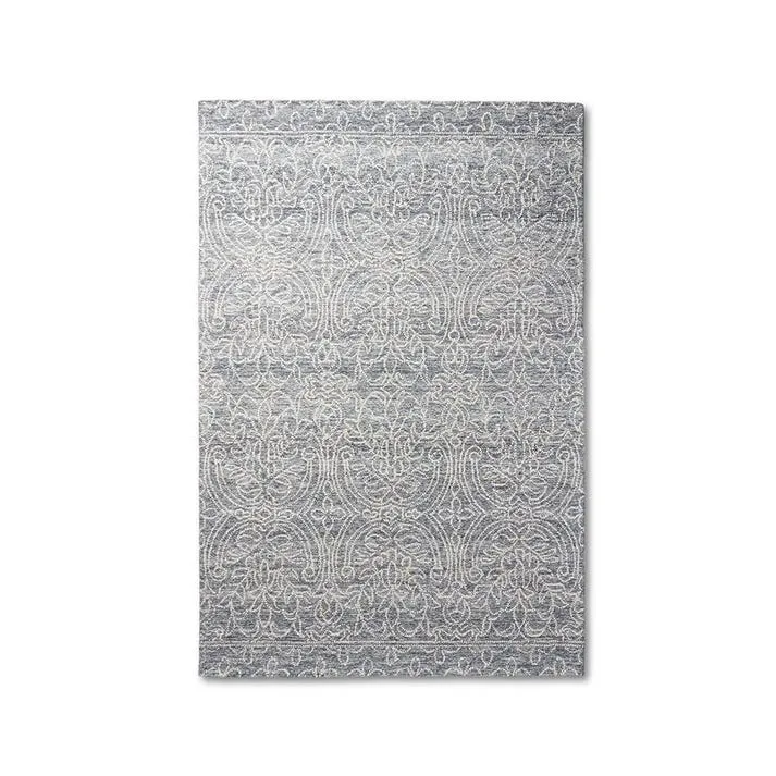 Domoni Floor Rug (Blue/Cream)