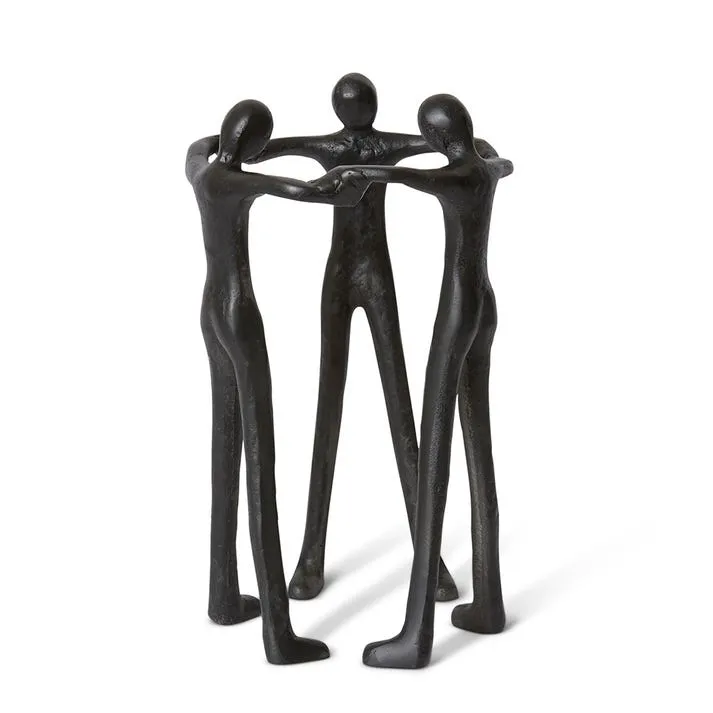 Friendship Sculpture Black - 23cm x 22cm x 37cm