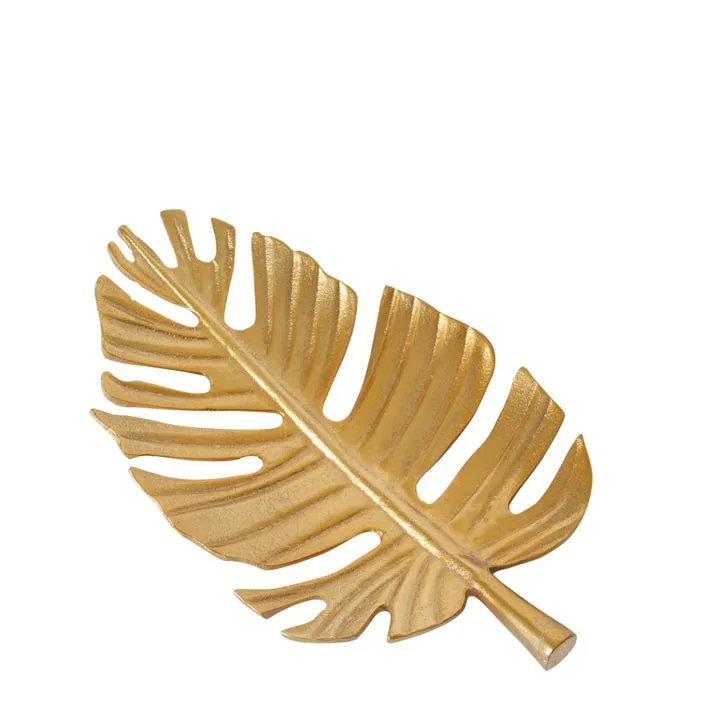Leaf Tray Gold - 40cm x 22cm x 5cm