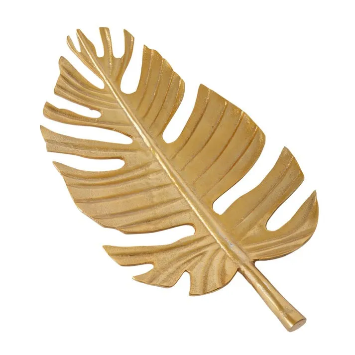 Leaf Tray Gold - 57cm x 29cm