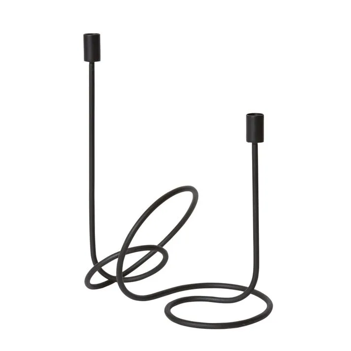 Winslow Candle Holder Black - 30cm x 20cm x 39cm