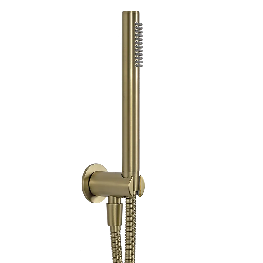 Buildmat Mira Brushed Brass Gold Hand Shower and Hose