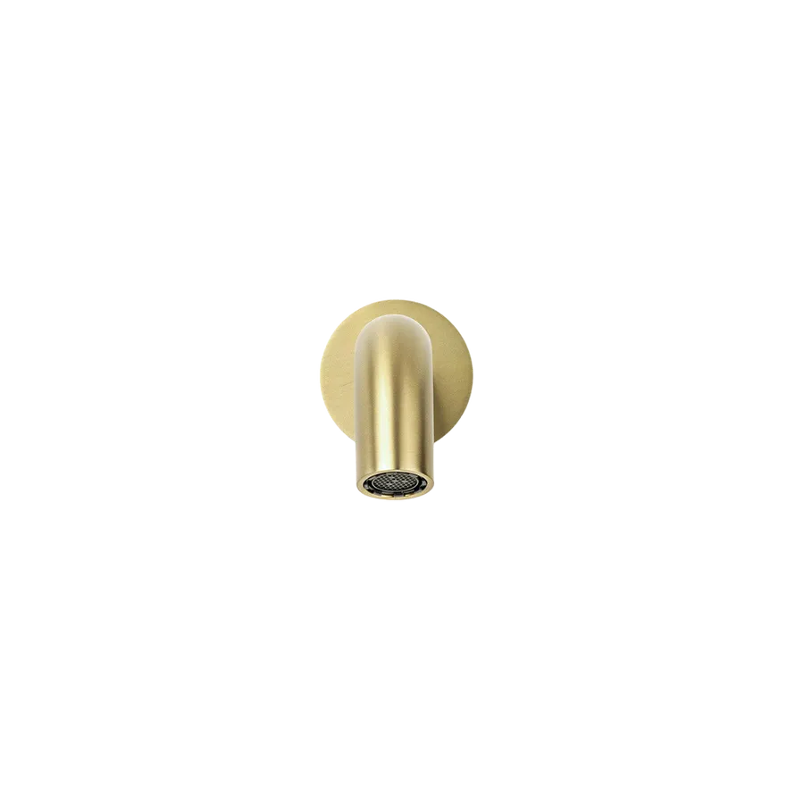 Buildmat Mira Brushed Brass Gold Wallspout