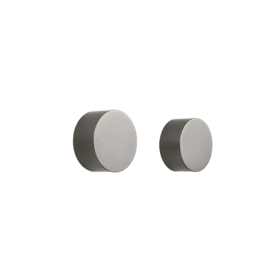 Buildmat Simon Brushed Gunmetal Simple Circle Handles