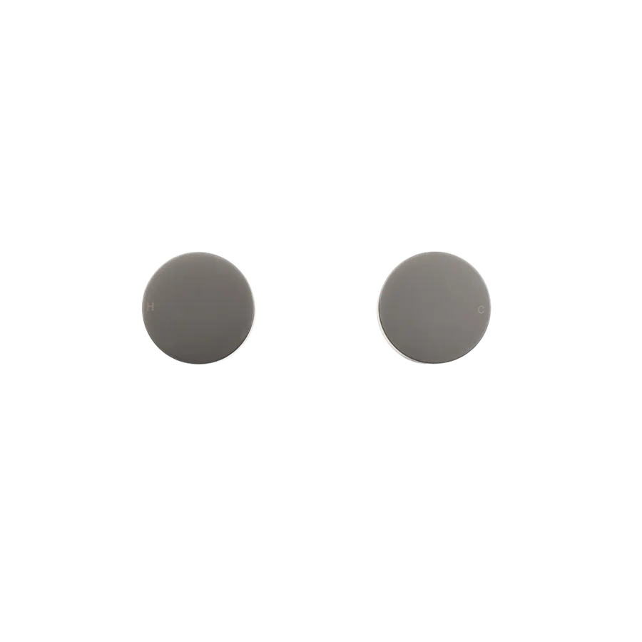 Buildmat Simon Brushed Gunmetal Simple Circle Handles