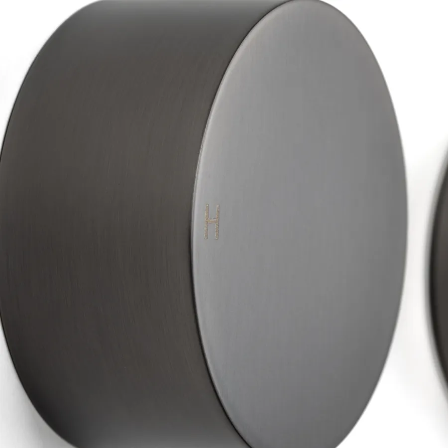 Buildmat Simon Brushed Gunmetal Simple Circle Handles