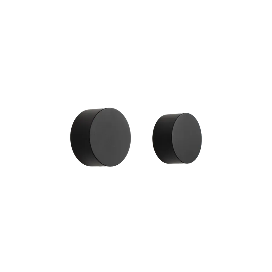 Buildmat Simon Matte Black Simple Circle Handles