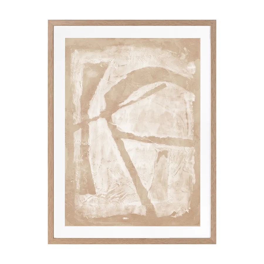 The Strength of Natural Beauty Beige III Framed Art Print