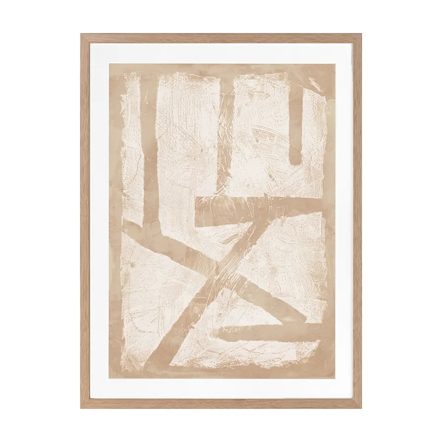 The Strength of Natural Beauty Beige II Framed Art Print