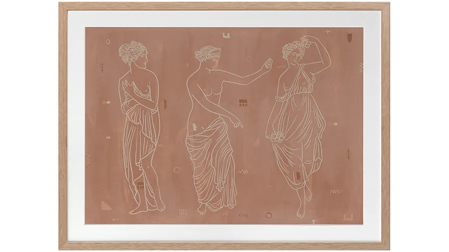 Sorority Sisters Dark Framed Art Print