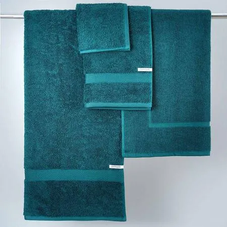 Canningvale Royal Splendour 8 Piece Towel Set - Black, Combed Cotton