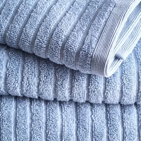 Canningvale Alessia Rib Rib Hand Towel - Fresco Blue, Bamboo