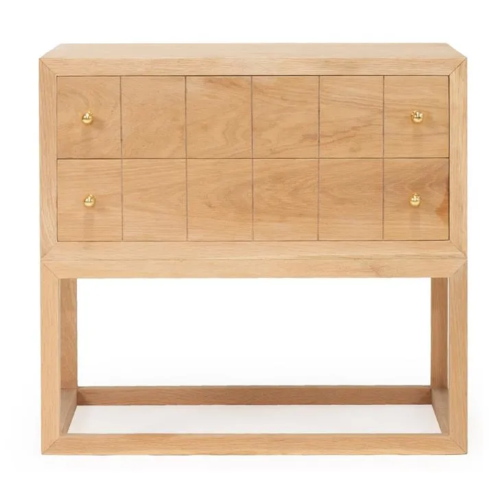 Erina American Oak Timber Bedside Table by Ambience Interiors Style
