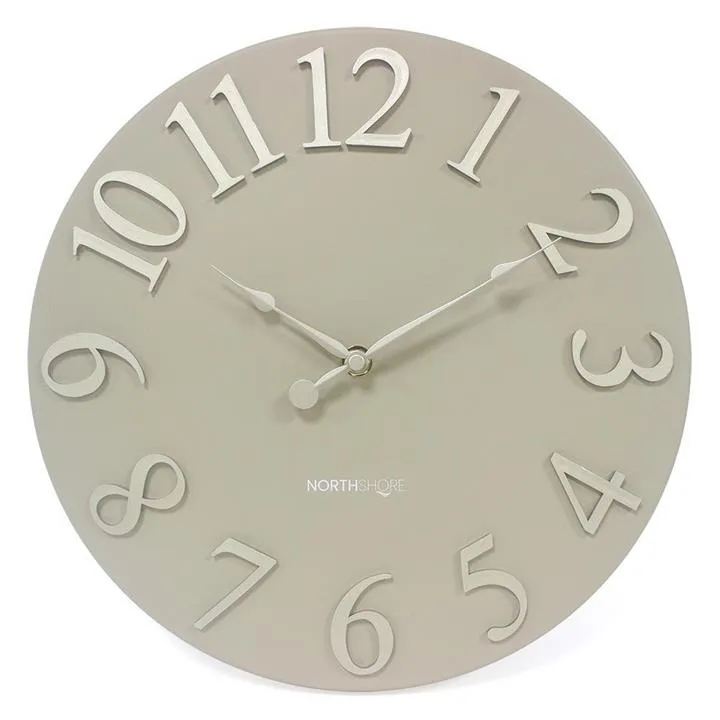 Northshore Jensens Metal Round Wall Clock, 30cm by Northshore Style