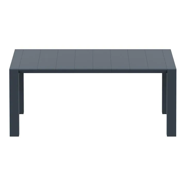 Siesta Vegas Commercial Grade Outdoor Extendible Dining Table, 180-220cm, Anthracite