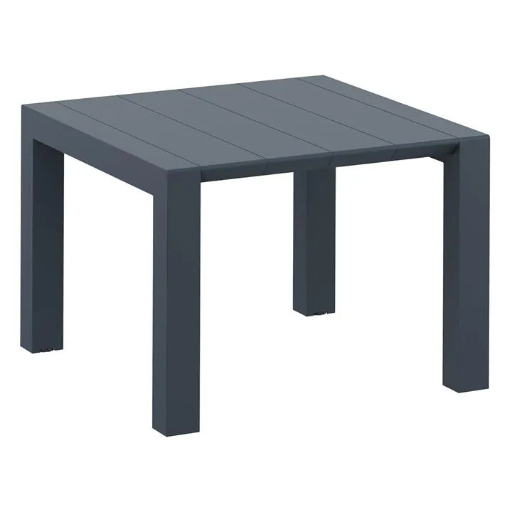 Siesta Vegas Commercial Grade Outdoor Extendible Dining Table, 100-140cm, Anthracite
