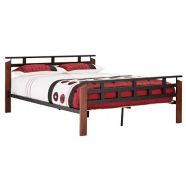 Jacob Timber & Metal Bed, Double