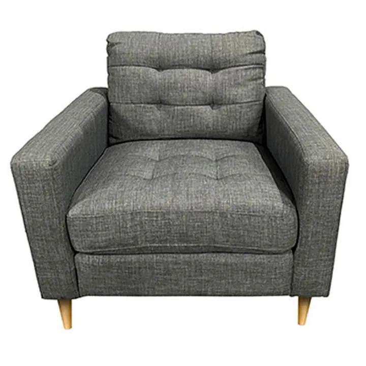 Tamworth Fabric Armchair, Dark Grey
