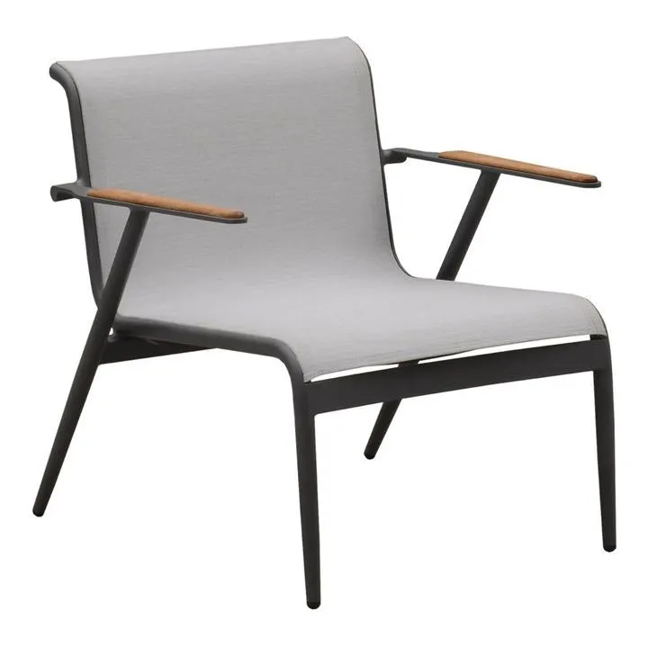 Indosoul Milan Metal Outdoor Club Chair, Charcoal