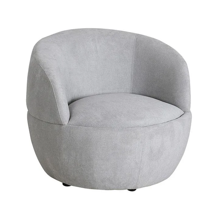 Moneva Fabric Round Tub Chair, Fog