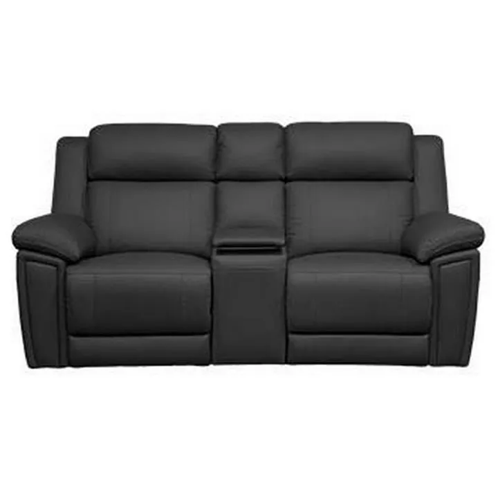 Mosman Rhino Fabric Electric Recliner Sofa, 2 Seater with Console, Charcoal