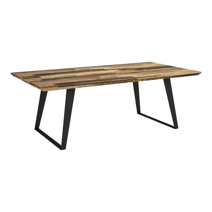Jigsaw Acacia Timber & Metal Coffee Table, 120cm, Natural