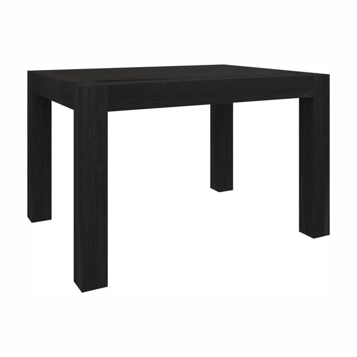 Kanye Acacia Timber Dining Table, 120cm, Rustic Black