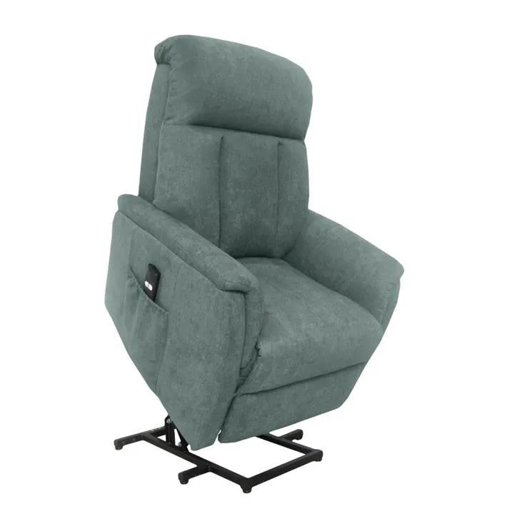 Lytle Fabric Electric Recliner Lift Chair, Lagoon