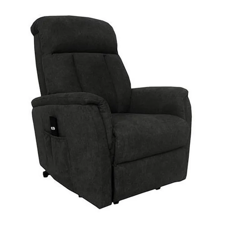 Lytle Fabric Electric Recliner Lift Chair, Charcoal