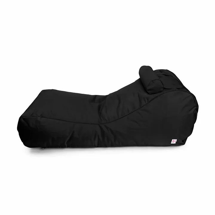 Indosoul Canggu Outdoor Lounge Bean Bag Cover, Black