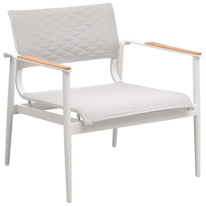 Indosoul California Metal Outdoor Club Chair, White