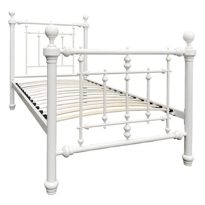 Coventry Metal Bed, Single, White