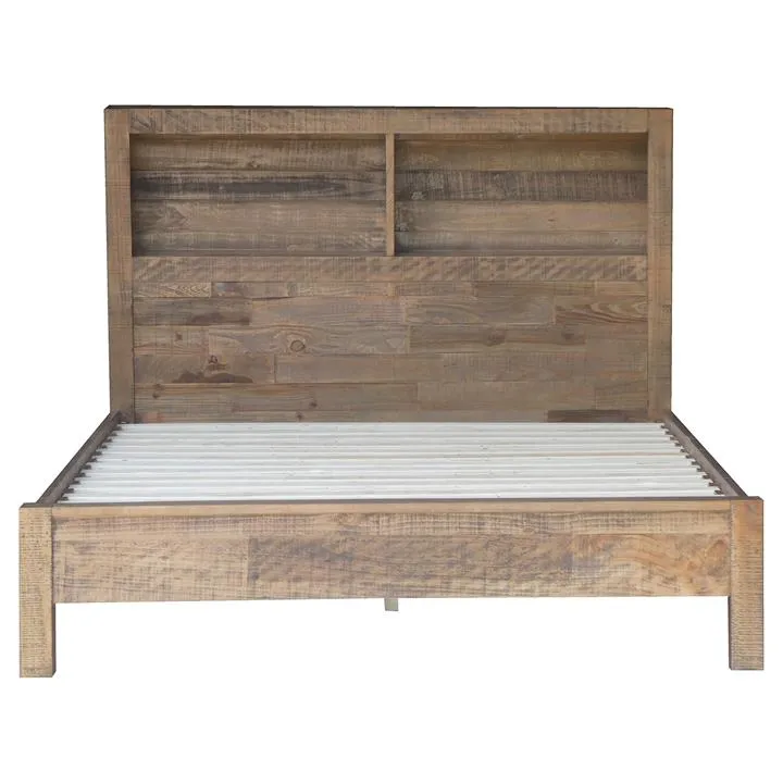 Holtet Pine Timber Bed, King